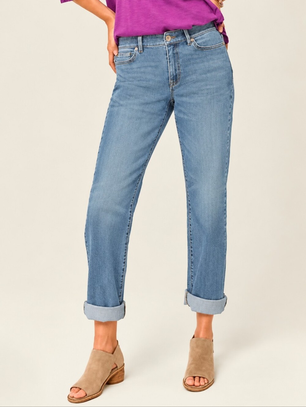 ❤️ J. JILL BOYFRIEND STRAIGHT LEG ANKLE JEANS, 12P (31 PETITE)